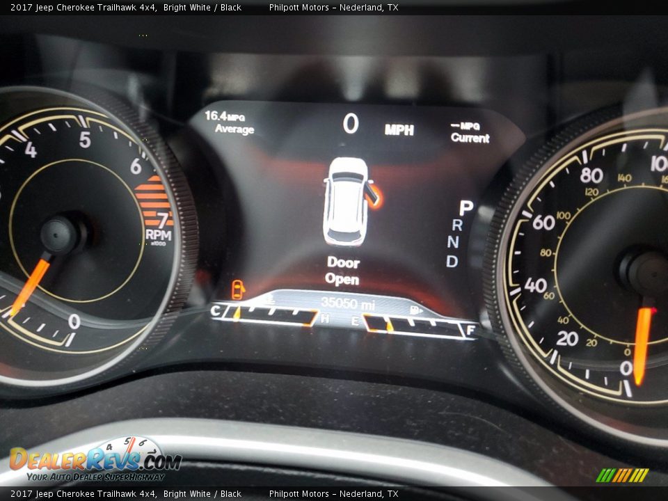 2017 Jeep Cherokee Trailhawk 4x4 Bright White / Black Photo #30