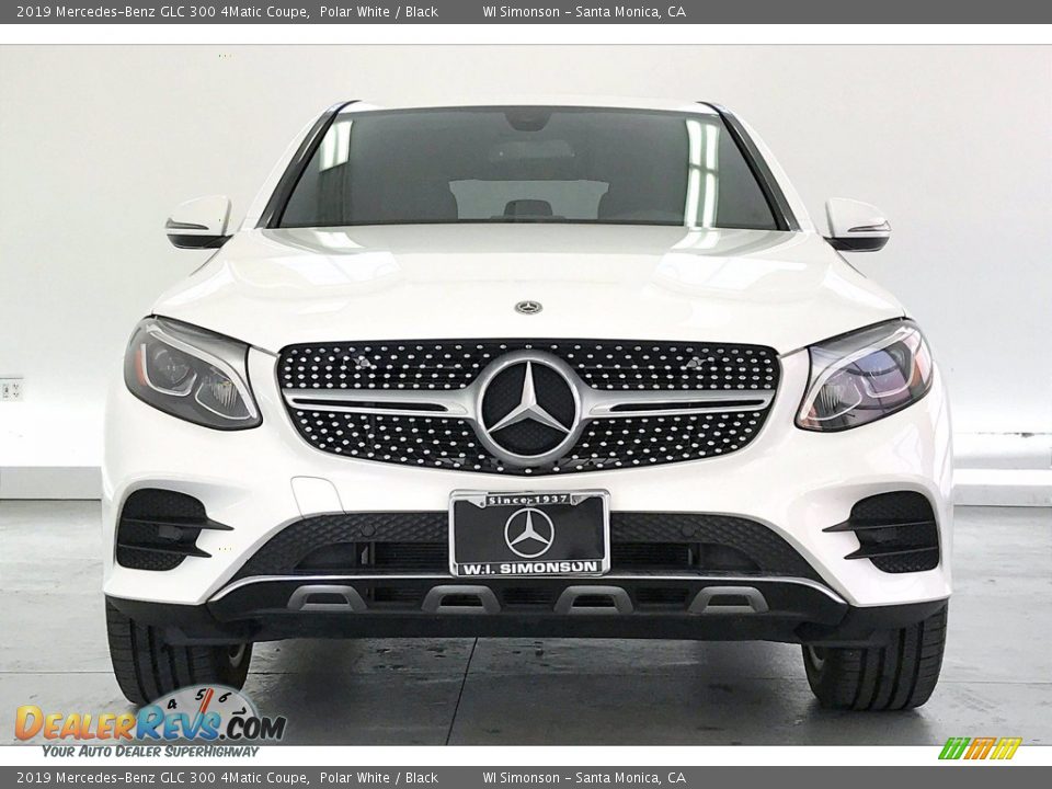 2019 Mercedes-Benz GLC 300 4Matic Coupe Polar White / Black Photo #2