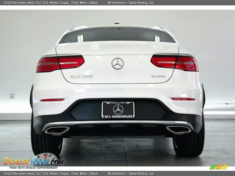 2019 Mercedes-Benz GLC 300 4Matic Coupe Polar White / Black Photo #3