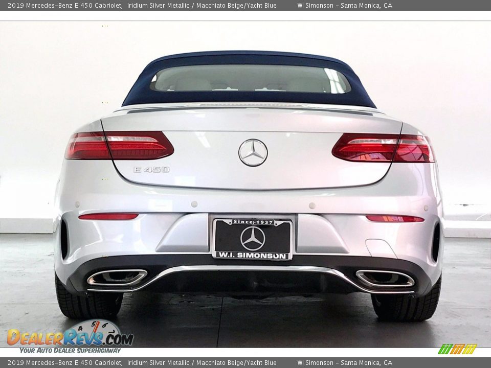 2019 Mercedes-Benz E 450 Cabriolet Iridium Silver Metallic / Macchiato Beige/Yacht Blue Photo #3