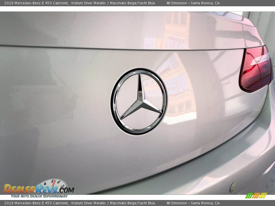 2019 Mercedes-Benz E 450 Cabriolet Iridium Silver Metallic / Macchiato Beige/Yacht Blue Photo #7