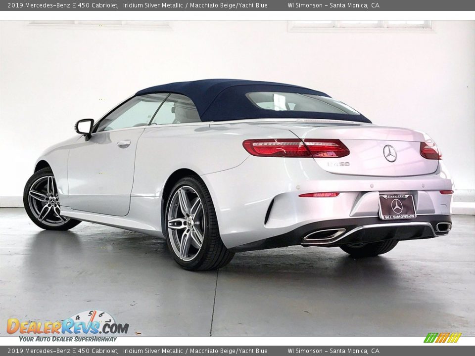 2019 Mercedes-Benz E 450 Cabriolet Iridium Silver Metallic / Macchiato Beige/Yacht Blue Photo #10