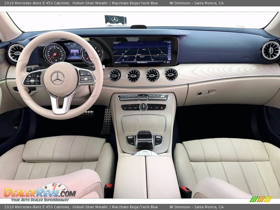 2019 Mercedes-Benz E 450 Cabriolet Iridium Silver Metallic / Macchiato Beige/Yacht Blue Photo #15