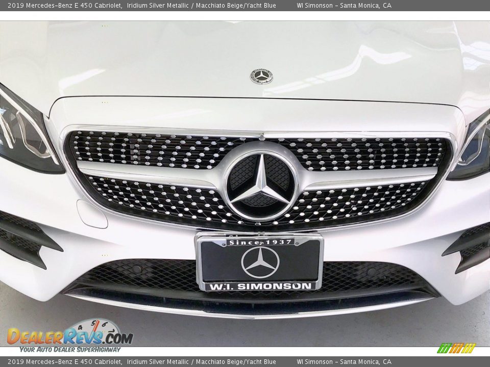 2019 Mercedes-Benz E 450 Cabriolet Iridium Silver Metallic / Macchiato Beige/Yacht Blue Photo #30