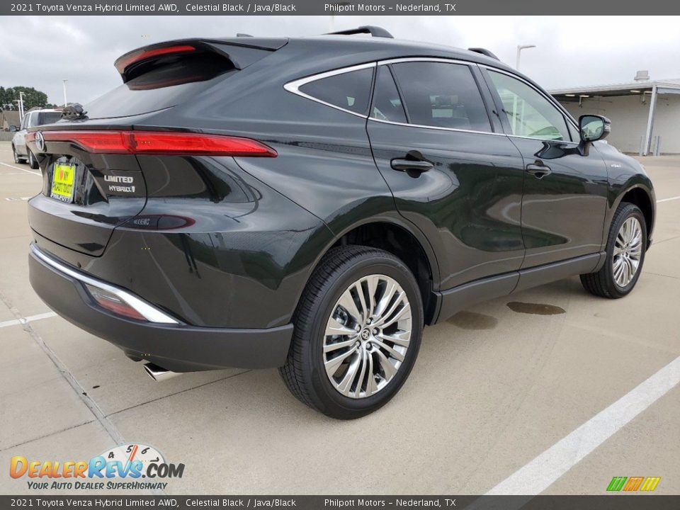 2021 Toyota Venza Hybrid Limited AWD Celestial Black / Java/Black Photo #3