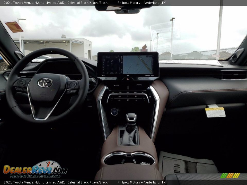 2021 Toyota Venza Hybrid Limited AWD Celestial Black / Java/Black Photo #5