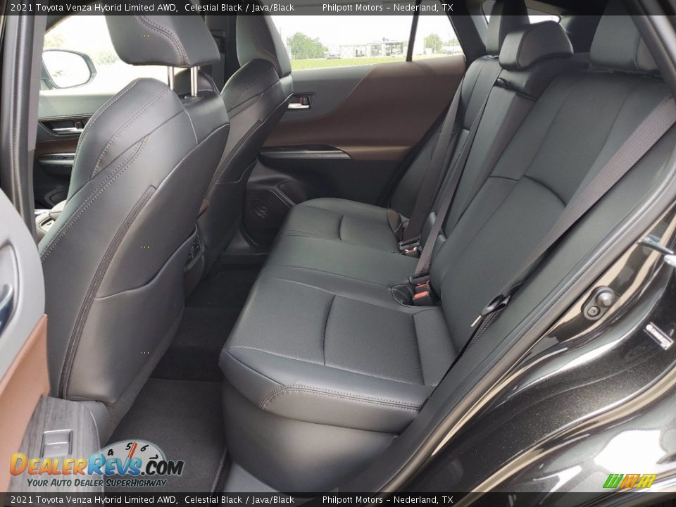 2021 Toyota Venza Hybrid Limited AWD Celestial Black / Java/Black Photo #6
