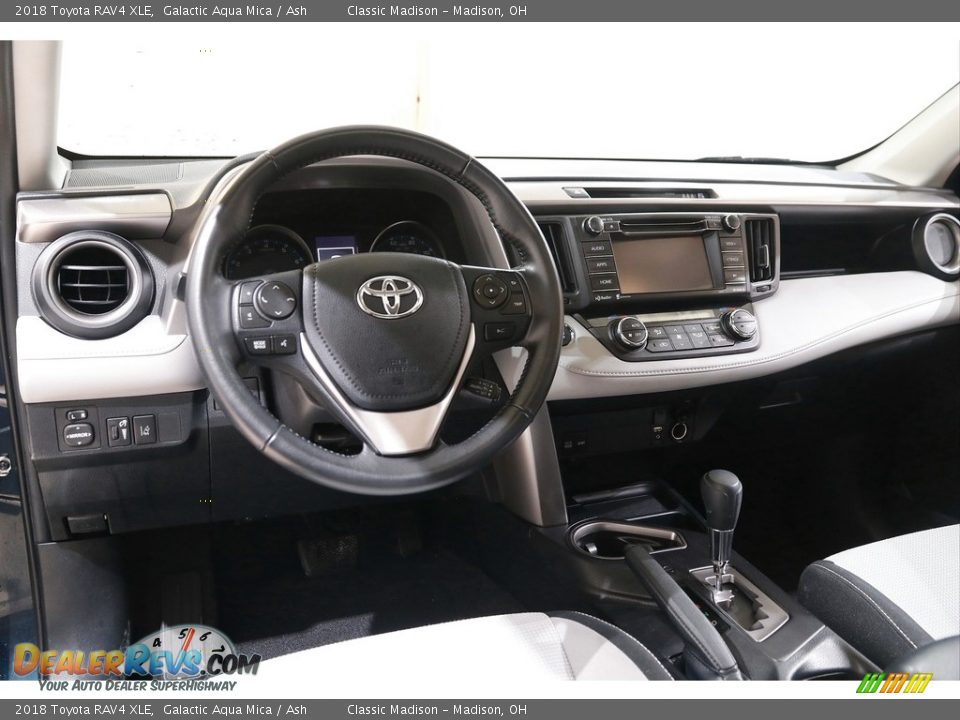 2018 Toyota RAV4 XLE Galactic Aqua Mica / Ash Photo #6