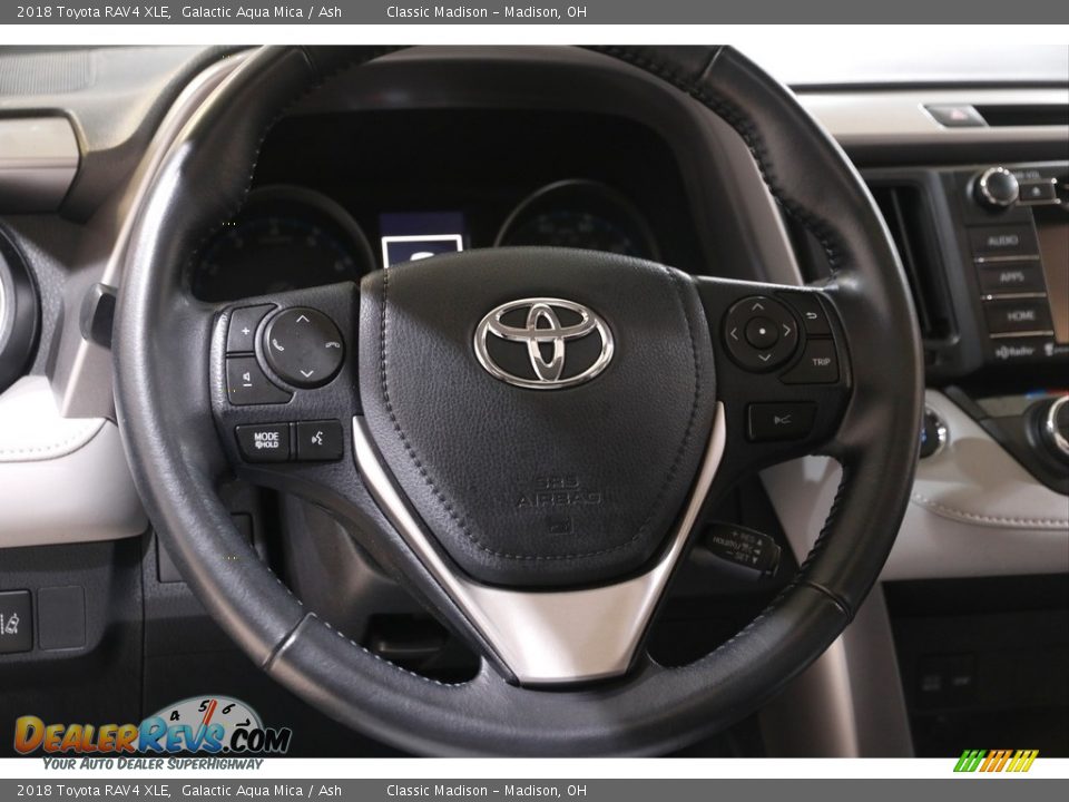 2018 Toyota RAV4 XLE Galactic Aqua Mica / Ash Photo #7