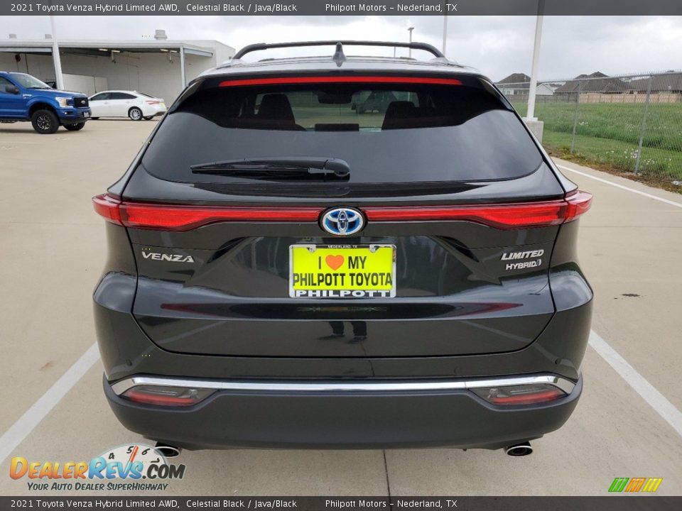 2021 Toyota Venza Hybrid Limited AWD Celestial Black / Java/Black Photo #8