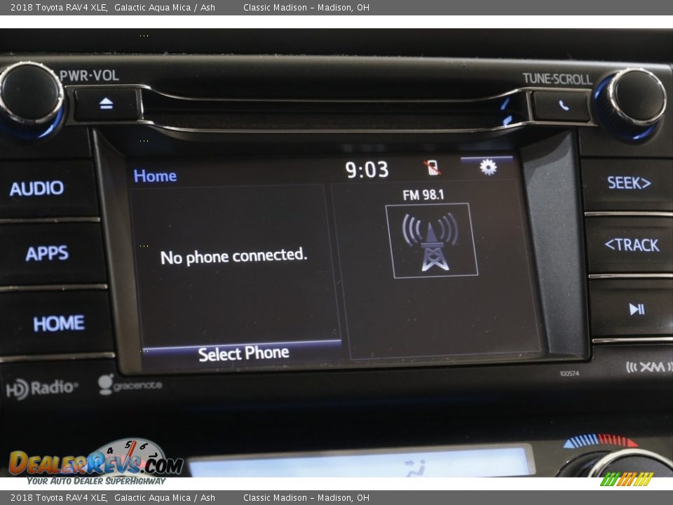 2018 Toyota RAV4 XLE Galactic Aqua Mica / Ash Photo #10