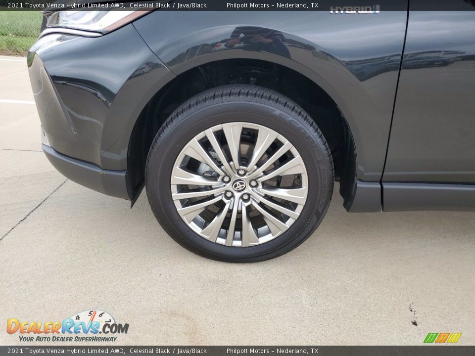2021 Toyota Venza Hybrid Limited AWD Celestial Black / Java/Black Photo #10