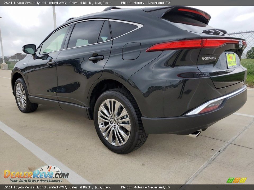 2021 Toyota Venza Hybrid Limited AWD Celestial Black / Java/Black Photo #11