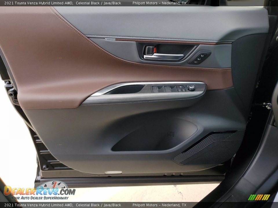 2021 Toyota Venza Hybrid Limited AWD Celestial Black / Java/Black Photo #13