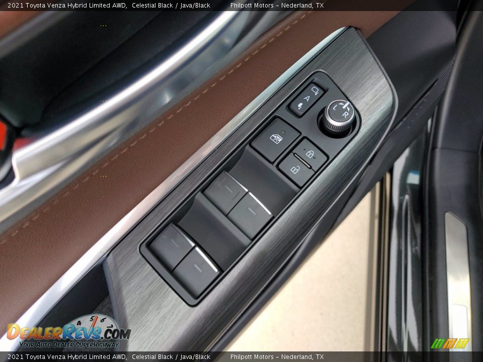 2021 Toyota Venza Hybrid Limited AWD Celestial Black / Java/Black Photo #14