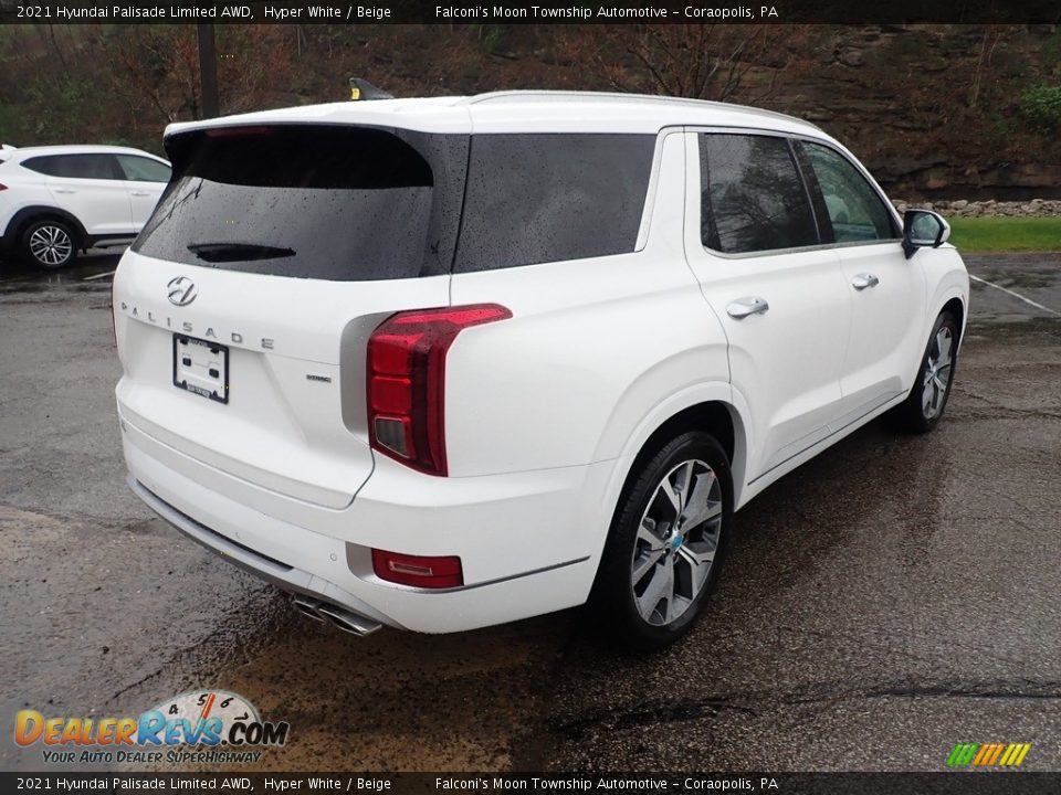 2021 Hyundai Palisade Limited AWD Hyper White / Beige Photo #2