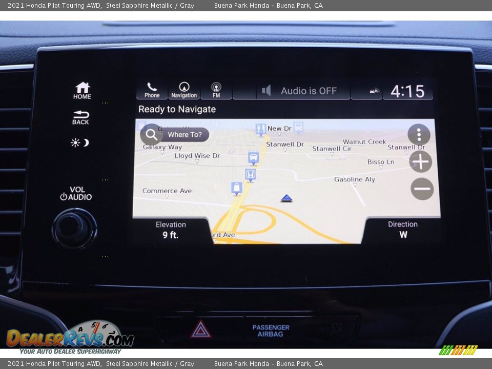2021 Honda Pilot Touring AWD Steel Sapphire Metallic / Gray Photo #16