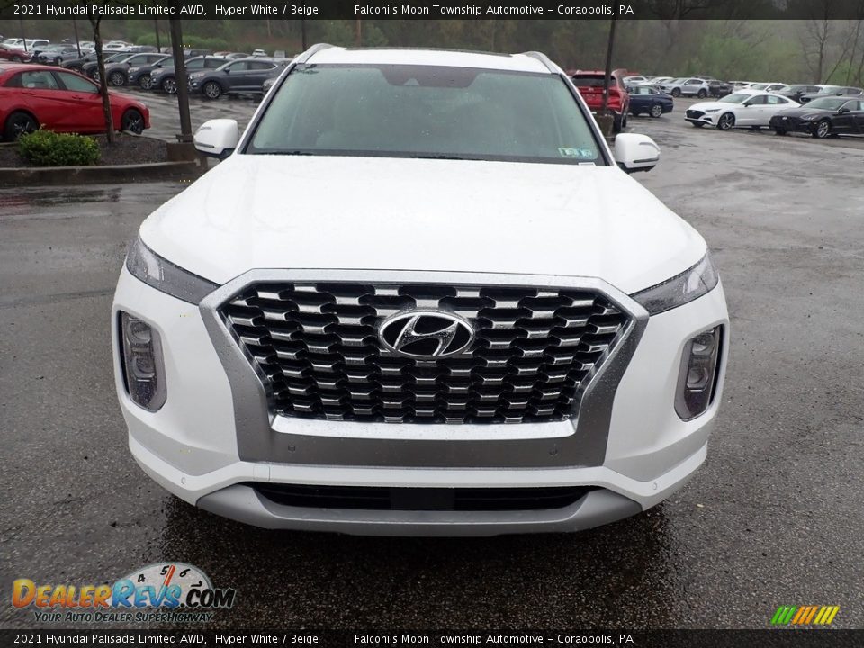 2021 Hyundai Palisade Limited AWD Hyper White / Beige Photo #4