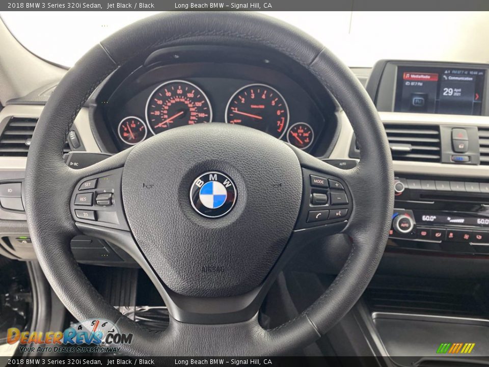 2018 BMW 3 Series 320i Sedan Jet Black / Black Photo #18