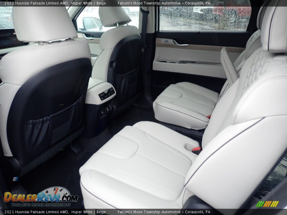 2021 Hyundai Palisade Limited AWD Hyper White / Beige Photo #8