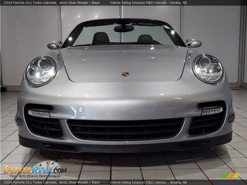 2009 Porsche 911 Turbo Cabriolet Arctic Silver Metallic / Black Photo #1