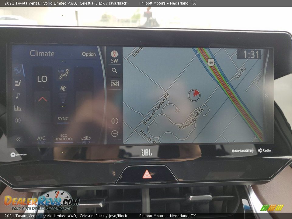 2021 Toyota Venza Hybrid Limited AWD Celestial Black / Java/Black Photo #21