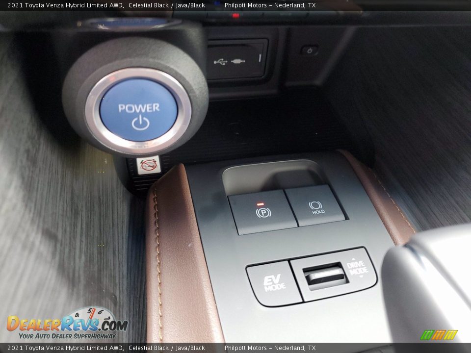 2021 Toyota Venza Hybrid Limited AWD Celestial Black / Java/Black Photo #23