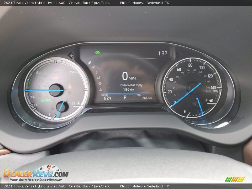 2021 Toyota Venza Hybrid Limited AWD Celestial Black / Java/Black Photo #24
