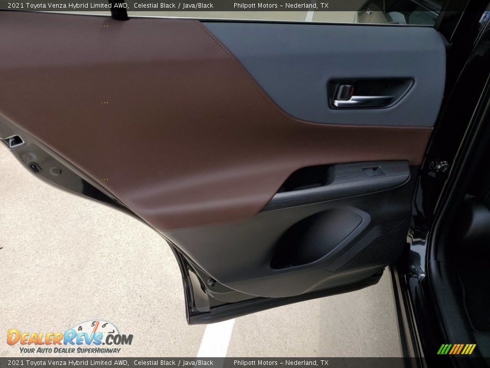 2021 Toyota Venza Hybrid Limited AWD Celestial Black / Java/Black Photo #25
