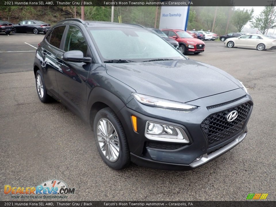 2021 Hyundai Kona SEL AWD Thunder Gray / Black Photo #3