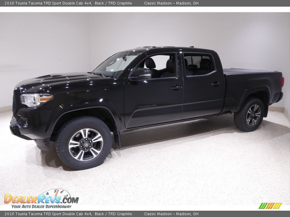 2016 Toyota Tacoma TRD Sport Double Cab 4x4 Black / TRD Graphite Photo #3
