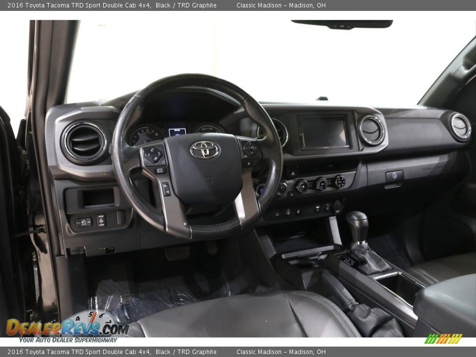 2016 Toyota Tacoma TRD Sport Double Cab 4x4 Black / TRD Graphite Photo #6