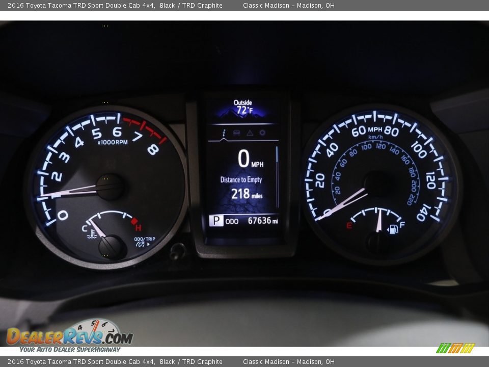 2016 Toyota Tacoma TRD Sport Double Cab 4x4 Black / TRD Graphite Photo #8