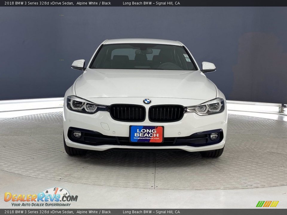 2018 BMW 3 Series 328d xDrive Sedan Alpine White / Black Photo #2