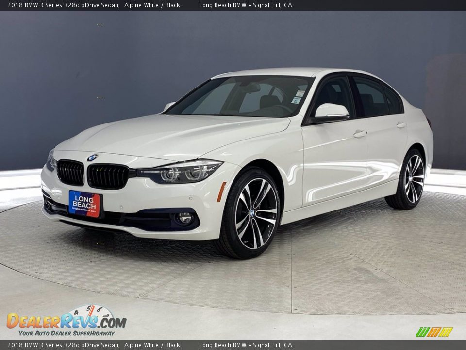 2018 BMW 3 Series 328d xDrive Sedan Alpine White / Black Photo #3