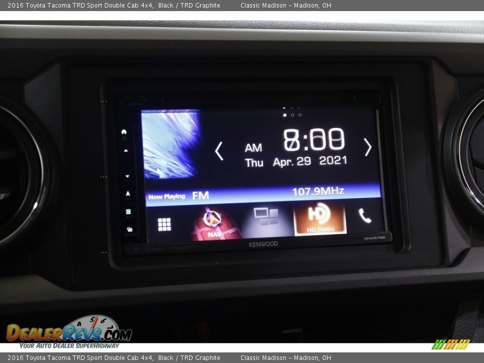 2016 Toyota Tacoma TRD Sport Double Cab 4x4 Black / TRD Graphite Photo #10