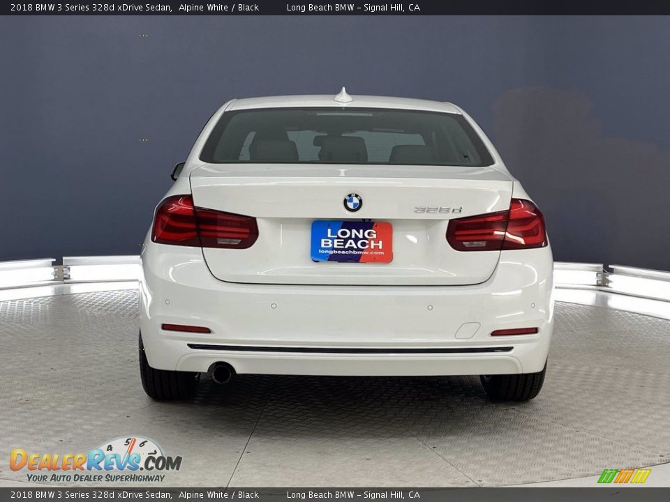 2018 BMW 3 Series 328d xDrive Sedan Alpine White / Black Photo #4