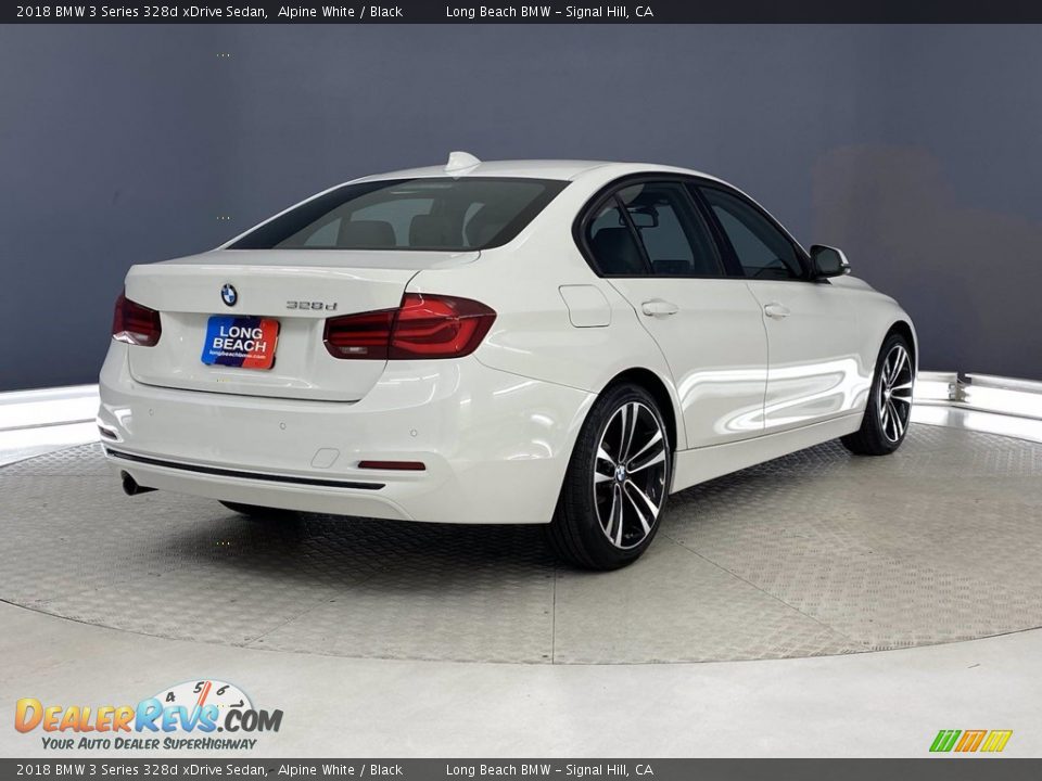 2018 BMW 3 Series 328d xDrive Sedan Alpine White / Black Photo #5