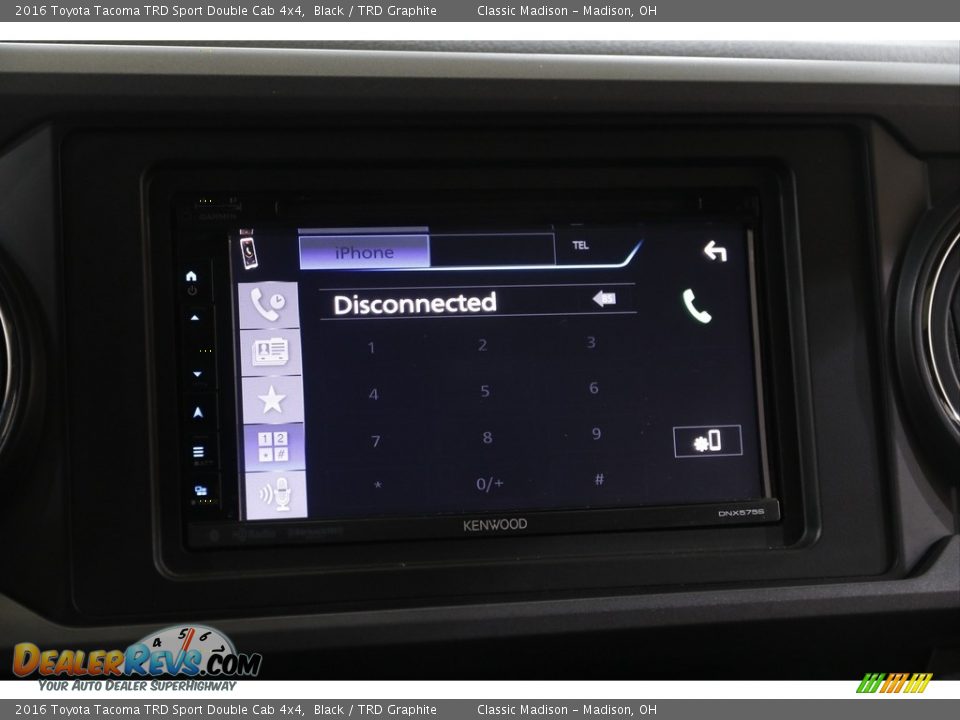 2016 Toyota Tacoma TRD Sport Double Cab 4x4 Black / TRD Graphite Photo #13