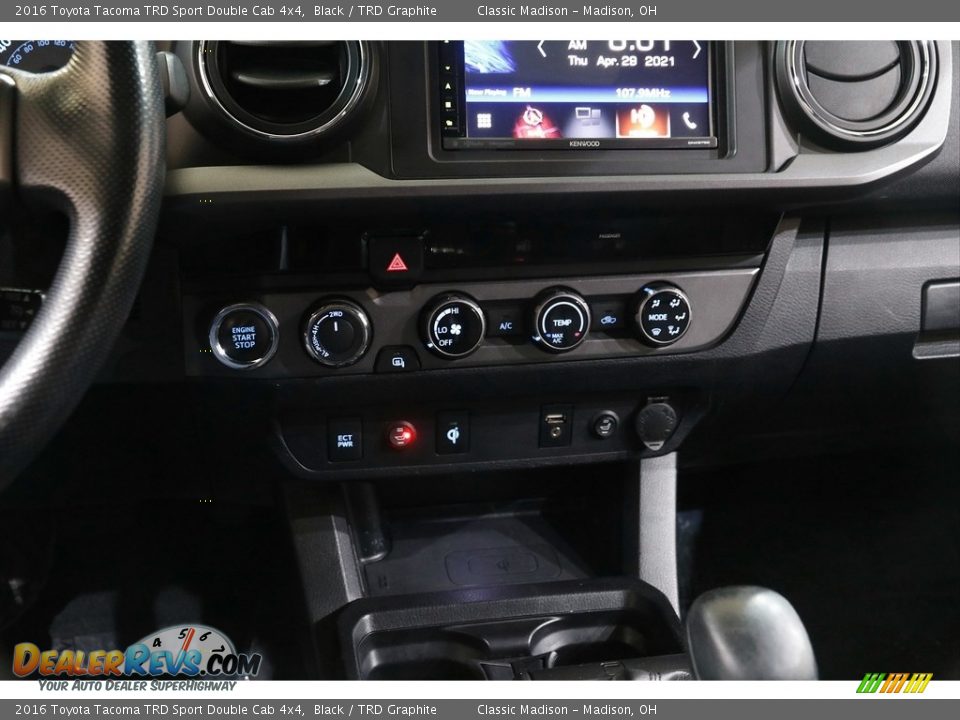 2016 Toyota Tacoma TRD Sport Double Cab 4x4 Black / TRD Graphite Photo #14