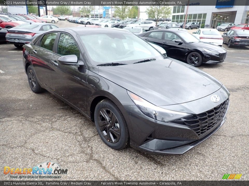 2021 Hyundai Elantra SEL Portofino Gray / Medium Gray Photo #3