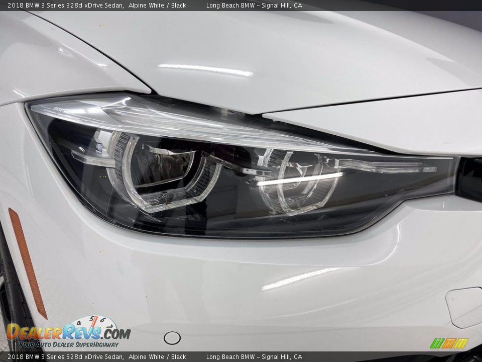 2018 BMW 3 Series 328d xDrive Sedan Alpine White / Black Photo #7