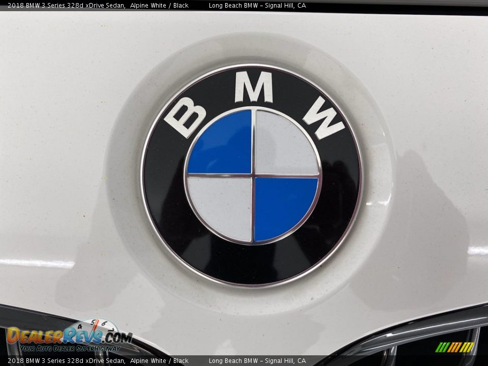 2018 BMW 3 Series 328d xDrive Sedan Alpine White / Black Photo #8