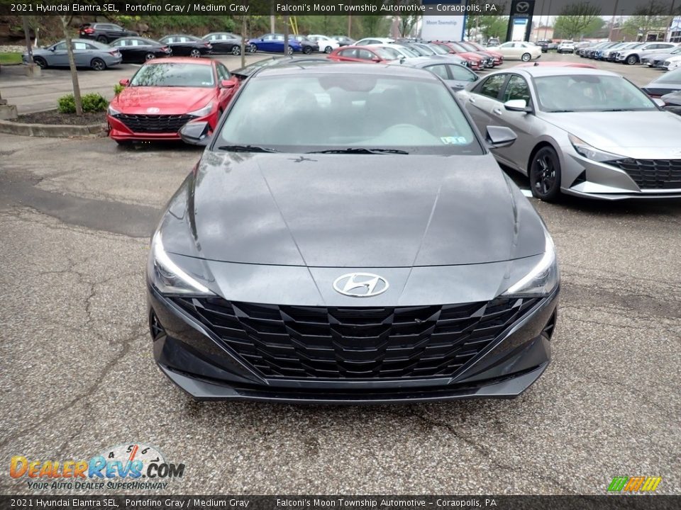 2021 Hyundai Elantra SEL Portofino Gray / Medium Gray Photo #4