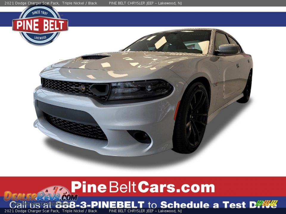 2021 Dodge Charger Scat Pack Triple Nickel / Black Photo #1