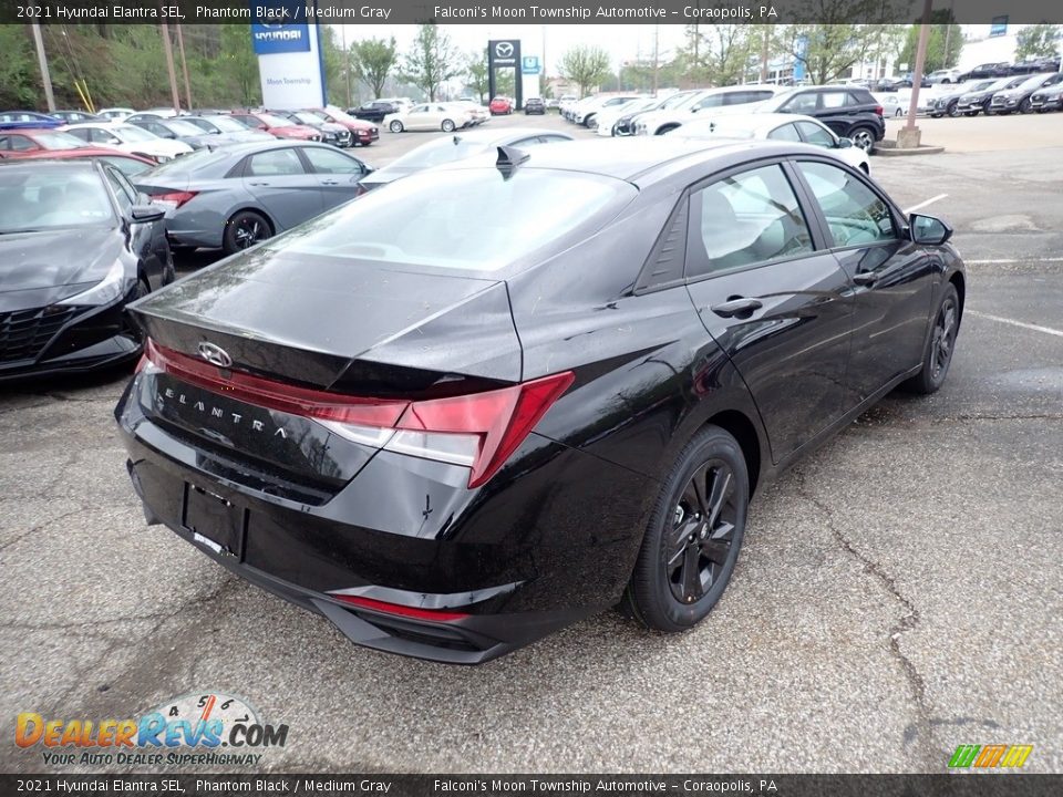 2021 Hyundai Elantra SEL Phantom Black / Medium Gray Photo #2