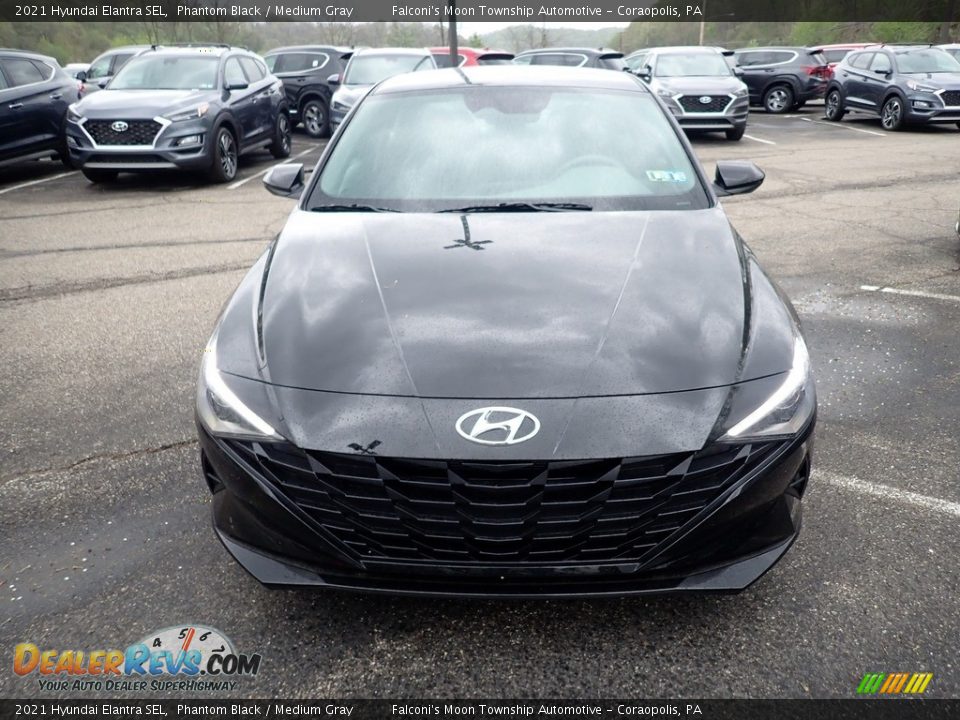 2021 Hyundai Elantra SEL Phantom Black / Medium Gray Photo #4