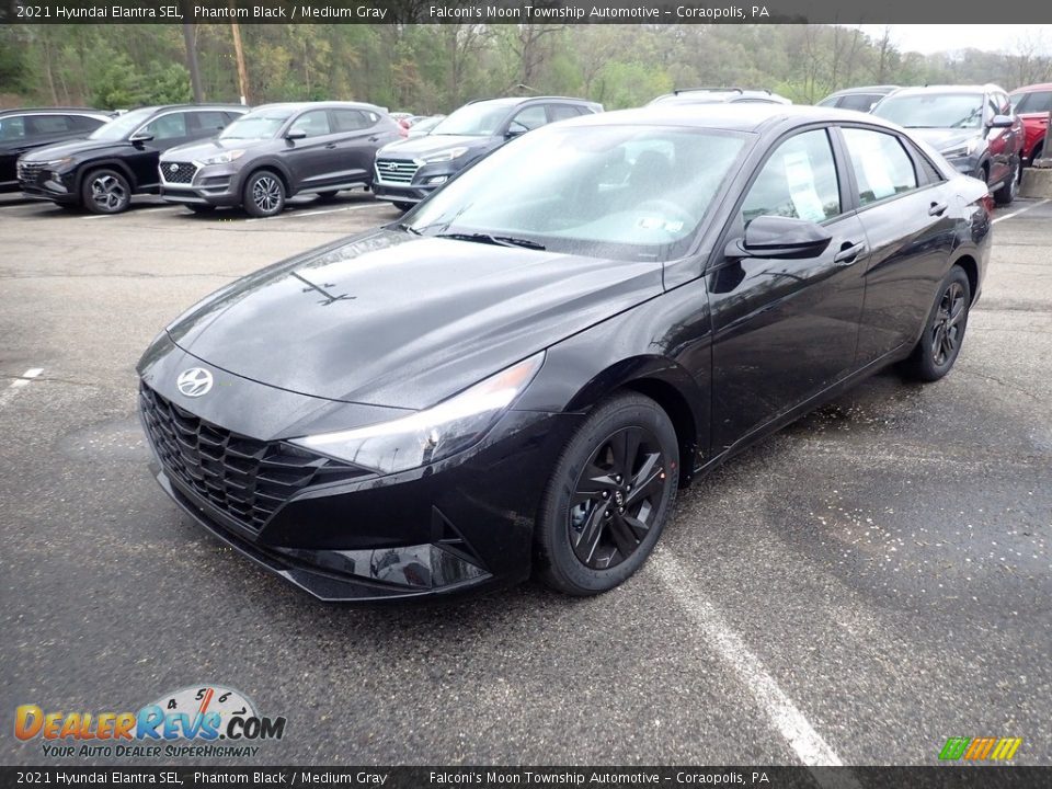 2021 Hyundai Elantra SEL Phantom Black / Medium Gray Photo #5