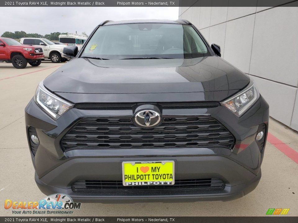 2021 Toyota RAV4 XLE Midnight Black Metallic / Black Photo #9