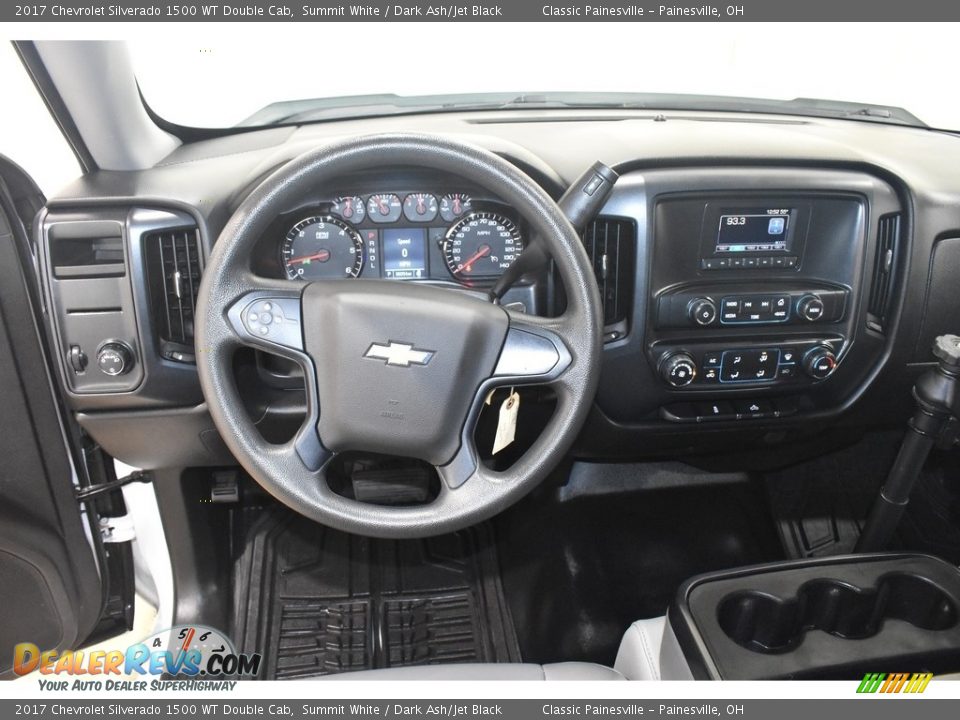 2017 Chevrolet Silverado 1500 WT Double Cab Summit White / Dark Ash/Jet Black Photo #14